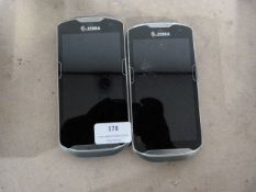 *Two Zebra 109AN-TC510K Pocket PC Scanners (damage