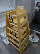 *Three Wooden Highchairs