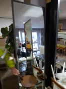 *Full Length Wall Mirror in Metal Frame 2m high