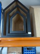 *Graduated House Shaped Display Pieces