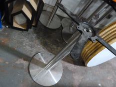 *Nine Single Pedestal Café Tables and Ten Assorted