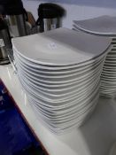 * approx 25 square starter/dessert plates 25 cm