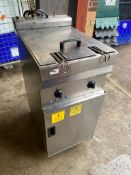* Valentine single bowl twin basket electric floorstanding fryer 3-phase