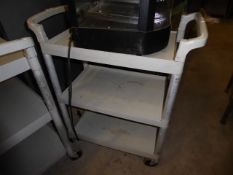 * cambro 3-tier mobile catering trolley