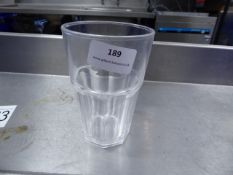 * polycarbonate soda glasses various sizes x approx 90