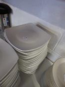 * approx 25 square starter/dessert plates 25 cm