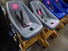 * 2 x young baby layback highchairs on castors