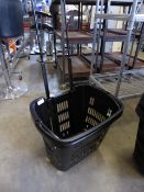 * 6 x pull along shopping baskets on castors