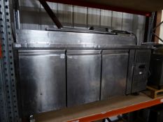 * Tefcold 3 door prep top chiller