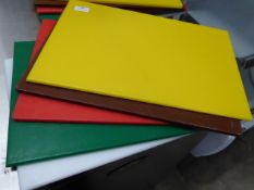 * 5 x chopping boads colour coded