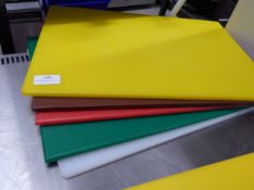 * 5 x chopping boads colour coded