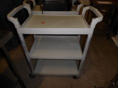 * cambro 3-tier mobile catering trolley