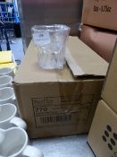 * boxed 36 x plastic soda glasses 9oz