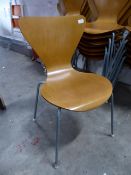 * 23 x curved ply stacking chairs