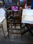 * 2 x wooden high chairs