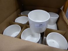 * white sugar bowls, boxed x 36