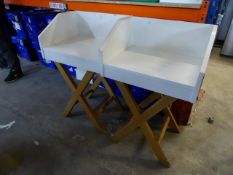 * 2 x display table/tray stand