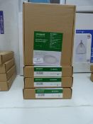 *4x Project Round Receded 15w Panel Light