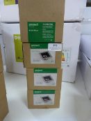 *4 Project Grid Silver Spotlight GU10 Light Fitting