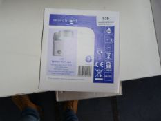 *Motion Sensor LED Outdoor Wall Light in Stainless Steel Finish with Clear Glass Lens