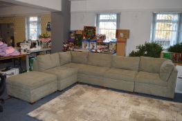 *Grey 5-Piece Sectional Sofa