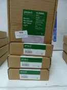 *4x Project Round Receded 8w Panel Light in White