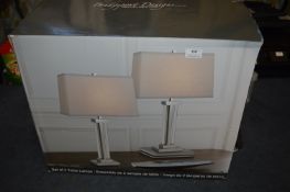 *Bridgeport Designs Table Lamps 2pk