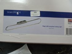 *Magic LED Long Oval Ceiling Light in Satin Silver