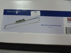 *Magic LED Long Oval Ceiling Light in Satin Silver