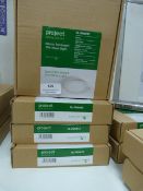 *4x Project Round Receded 15w Panel Light