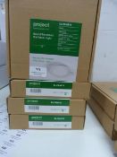 *4x Project Round Receded 15w Panel Light