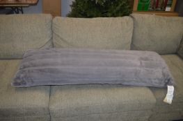 *Grey Plush Bolster Cushion 51x137cm