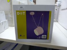 *Pink Pendant Lamp with Dual Hanging Bracket Supports