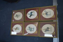 Six Gilt Framed Prints