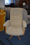 Modern Ercol Swivel Easy Chair
