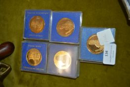 Ten William Wilberforce Bronze Medallions