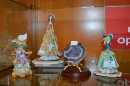 Two Pottery Figurines by Zampa etc.