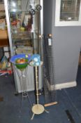 CD Rack, Curtain Poles, Candle Stand, and a Plante
