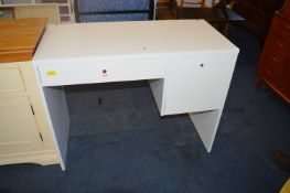 White Glass Topped Desk