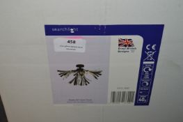 *Shake 3LT Semi-Flush Rustic Brown Ceiling Light