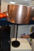 *Table Lamp with Copper Effect Shade