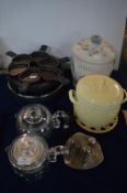 Tefal Electric Egg Poacher, Pyrex Teapot and Coffe