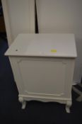 White Lift Up Storage Box
