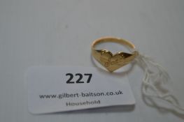 9k Gold Ring Size: M ~1.9g