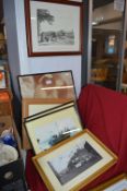 Framed Pictures and Prints Including Vintage Hull