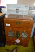 Past Times Reproduction Victorian Jewellery Chest