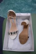 Steve Madden Leather Heeled Sandals Size: 4/37