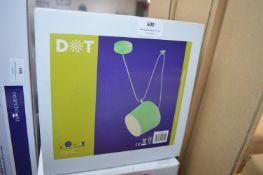 *Dot Green Pendant Lamp with Dual Bracket Suspensi