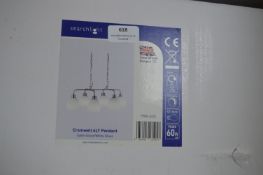 *Cromwell 6 Light Pendant in Satin Silver Finish w