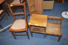 1930's Oak Telephone Seat plus Berger Seated Dinin